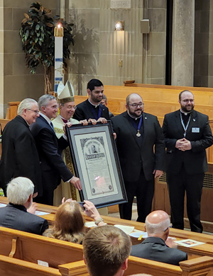 Charter Presentation of the Knights of Columbus (4/26/2022).